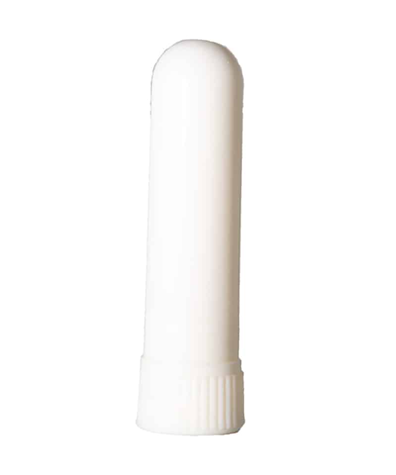 Stick inhalateur, en plastique blanc pour huiles essentielles